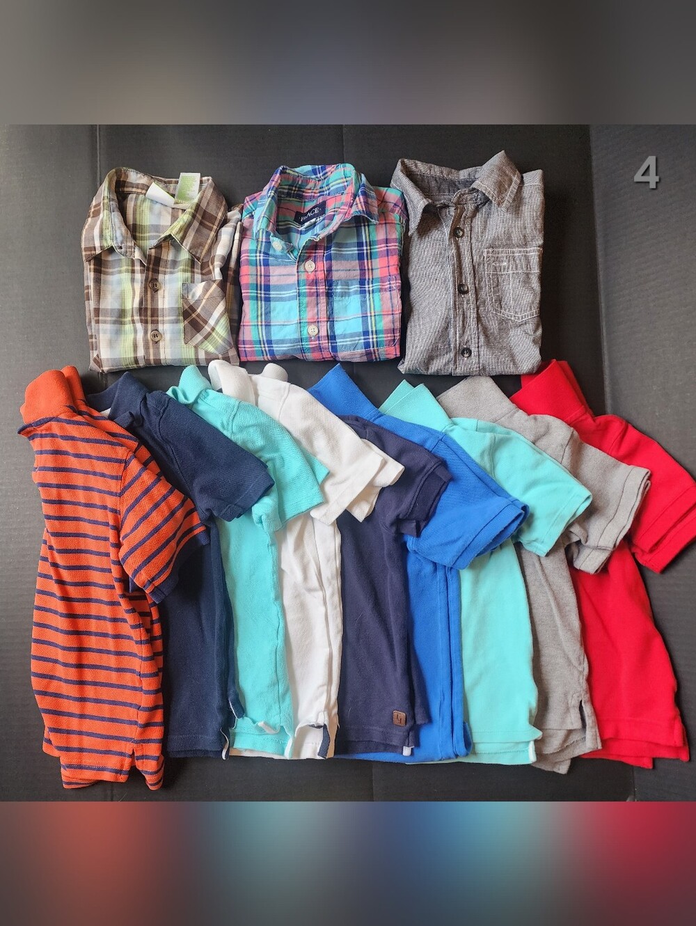 Boys Short Sleeve Polo/Button Up Shirt Lot of 12